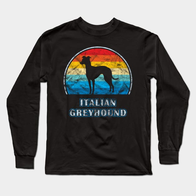 Italian Greyhound Vintage Design Dog Long Sleeve T-Shirt by millersye